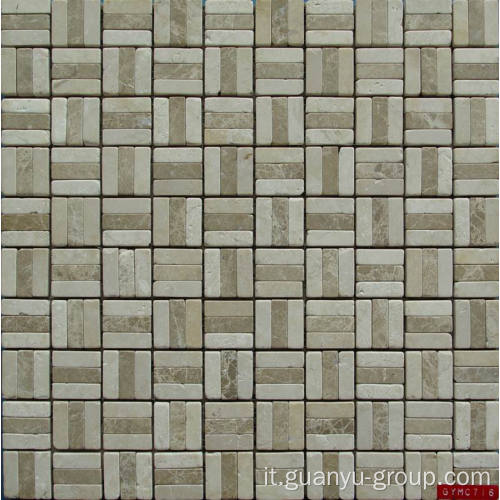 Mosaico naturale in marmo, mosaico in pietra, mosaico a 3 m